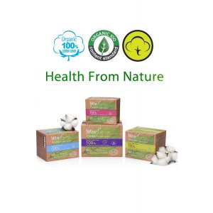 WOW Premium Organic 100% 순면 커버 생리대